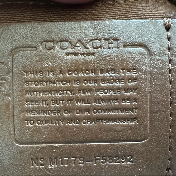 Coach City Brown Leather Double Handles Tote Bag - Picture 3 of 9